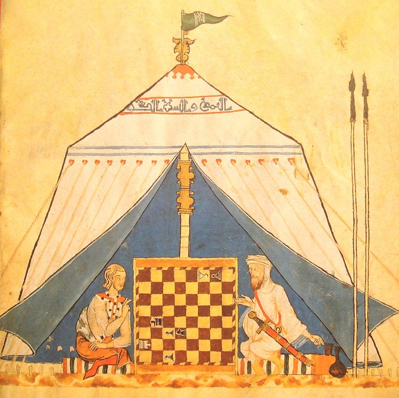Christian And Muslim Playing Chess