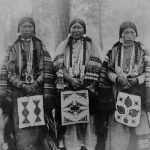 Three Native American Women In Warm Springs Indian Reservation Wasco County Oregon 1902