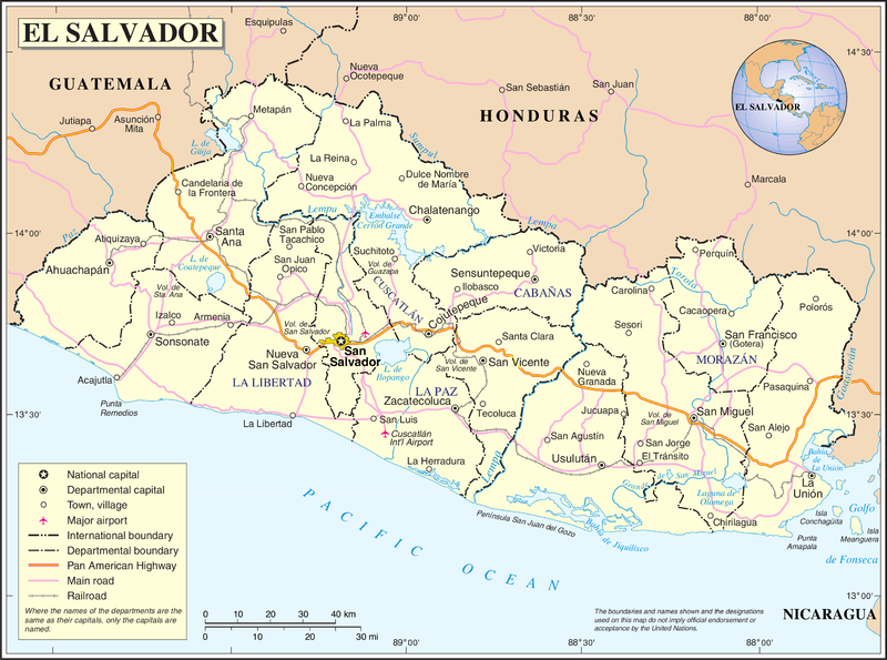 El Salvador Location