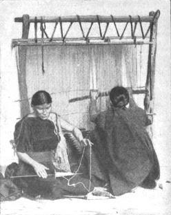 Navajos Spinning And Weaving